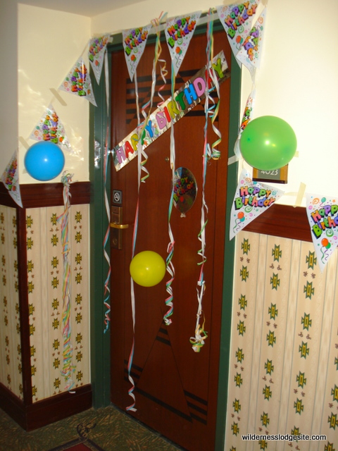 Birthday Decor on a WL Room